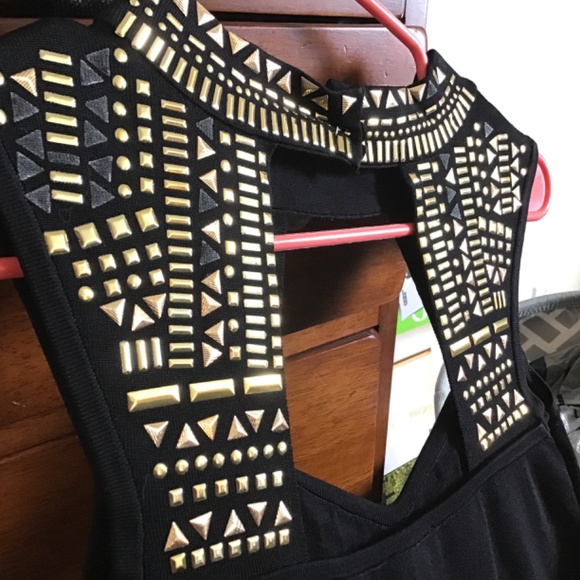 BEBE exotic black dress - Picture 4 of 6